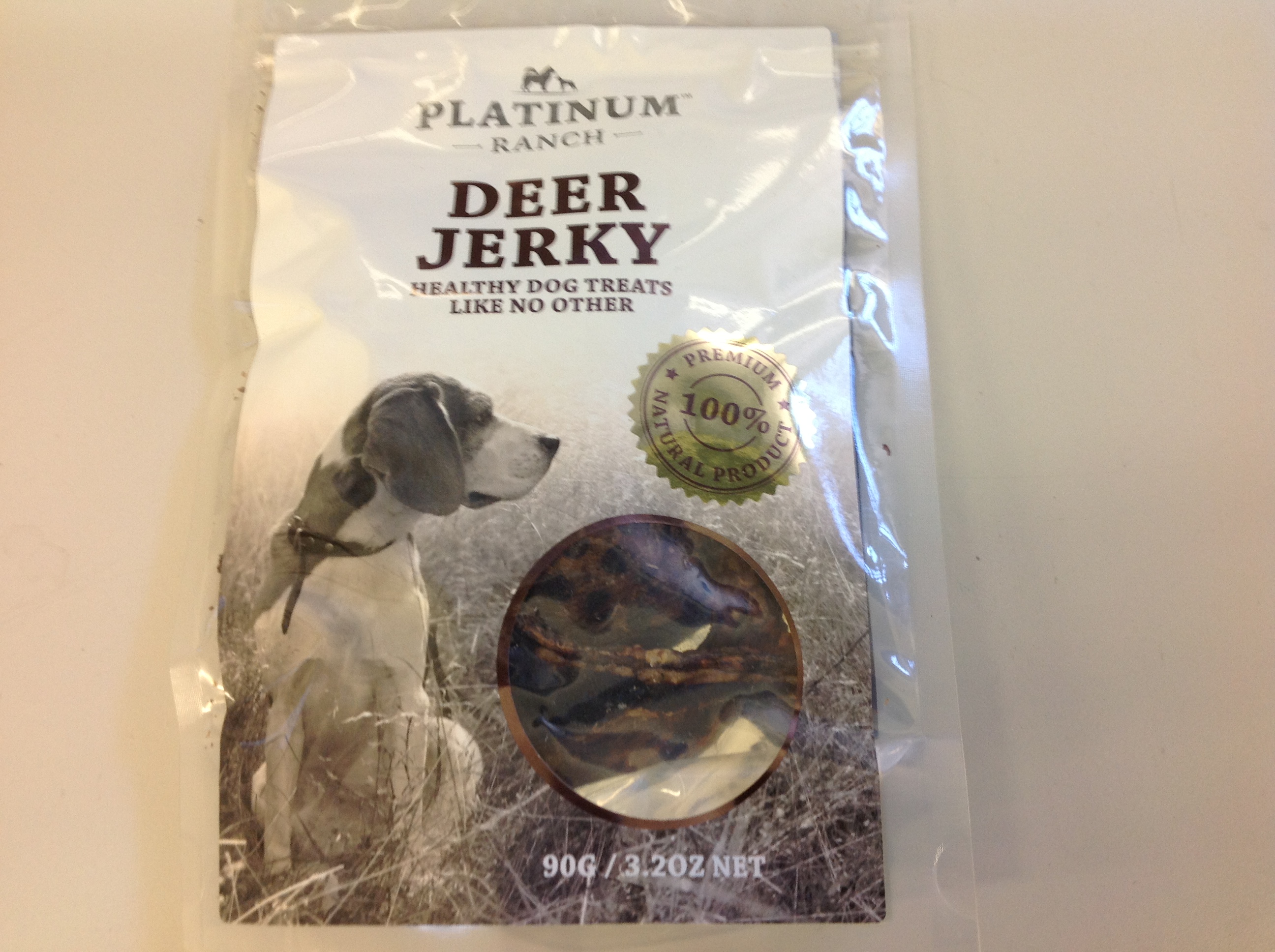 Platinum Ranch Deer Jerky 90g DOG TREAT Platinum Ranch Deer Jerky 90g DOG TREAT
