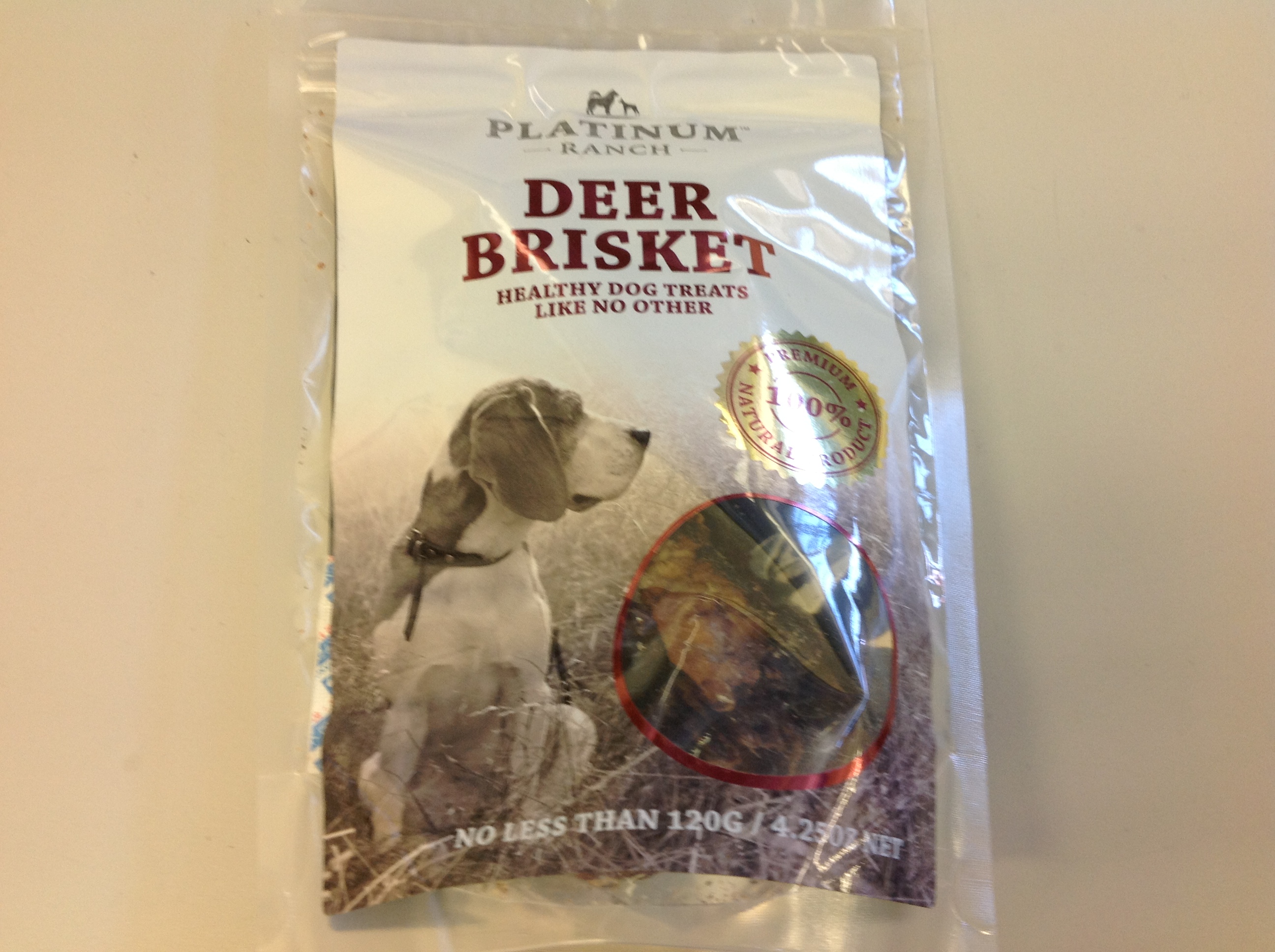 Platinum Ranch Deer Brisket 120g DOG TREAT Platinum Ranch Deer Brisket 120g DOG TREAT