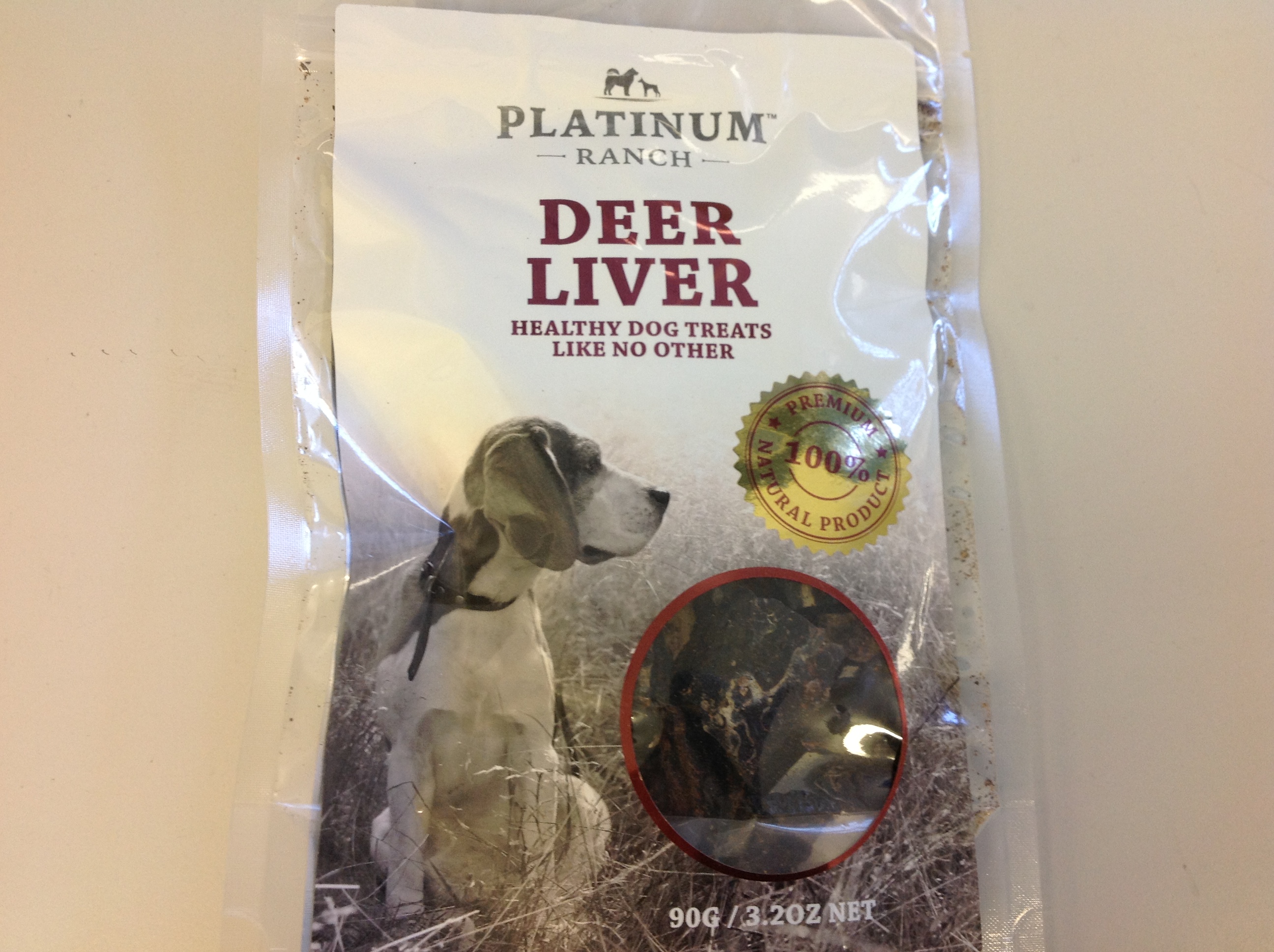 Platinum Ranch Deer Liver 90g DOG TREAT Platinum Ranch Deer Liver 90g DOG TREAT