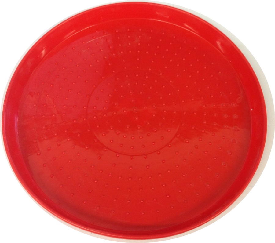 AVICO RED PLASTIC POULTRY FEED TRAY 330mm AVICO RED PLASTIC POULTRY FEED TRAY 330mm