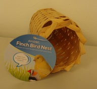 FINCH NEST TUBE SHAPE (RATTAN) 17X8CM