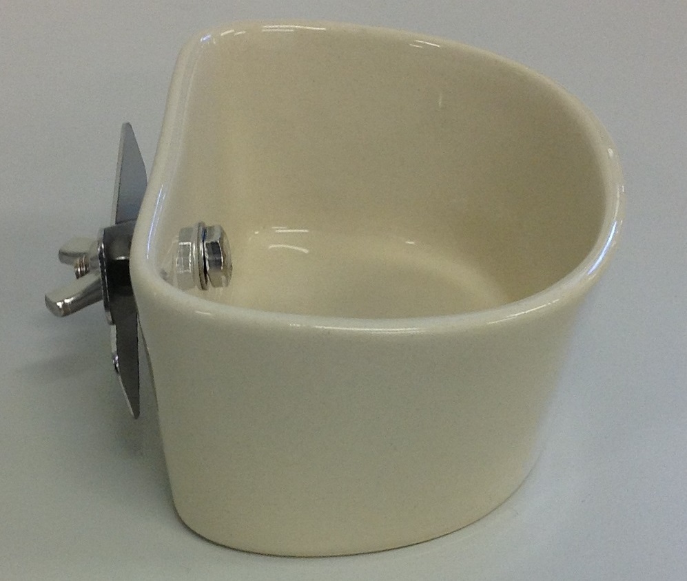 CERAMIC BOWL D-CUP W/SCREW & NUT CERAMIC BOWL D-CUP W/SCREW & NUT