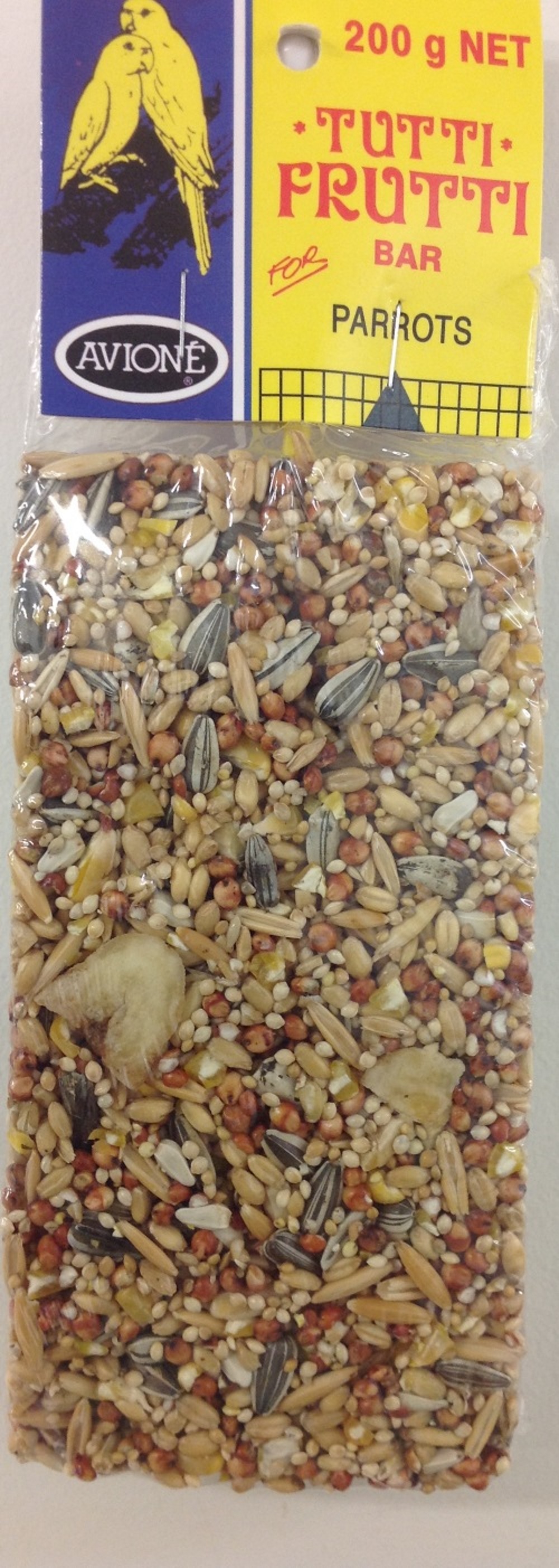 AVIONE PARROT TUTTI FRUTTI BAR 200G AVIONE PARROT TUTTI FRUTTI BAR 200G