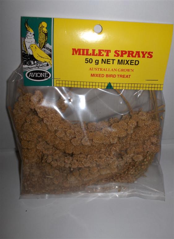 AVIONE 50G MIXED MILLET SPRAY AVIONE 50G MIXED MILLET SPRAY