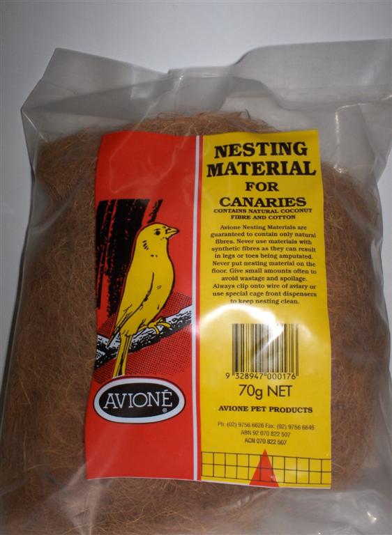 AVIONE LARGE CANARY NESTING MATERIAL 70G - Click Image to Close