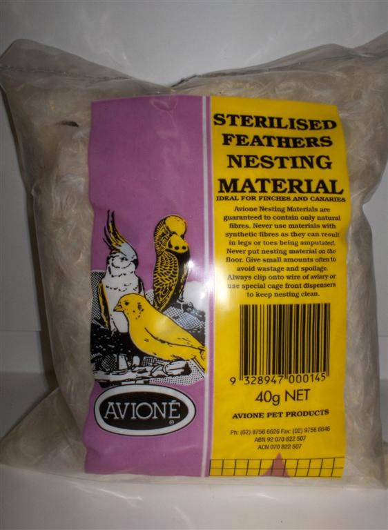 AVIONE SMALL STERILISED FEATHERS 40G AVIONE SMALL STERILISED FEATHERS 40G