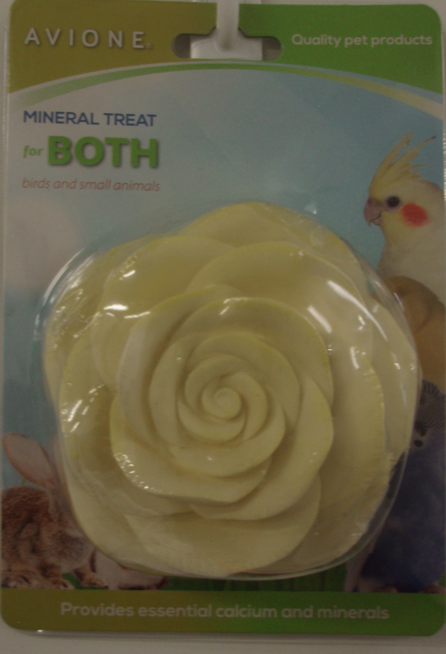 LARGE FLOWER MINERAL TREAT 9.5cm DIA. FOR RABBITS,GUINEA PIG, - Click Image to Close