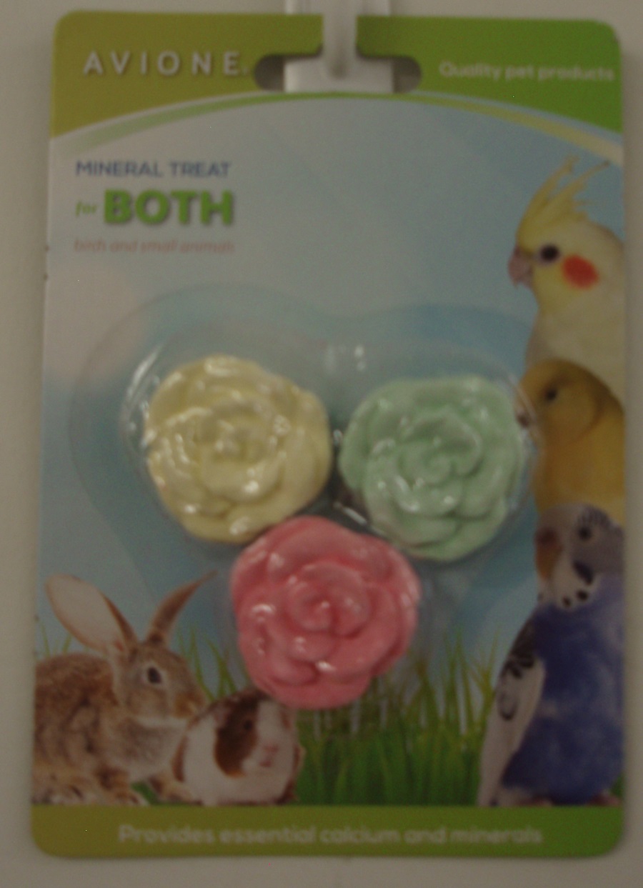 SMALL FLOWER MINERAL TREAT 3.5cm DIA. FOR BIRDS 3PK SMALL FLOWER MINERAL TREAT 3.5cm DIA. FOR BIRDS 3PK