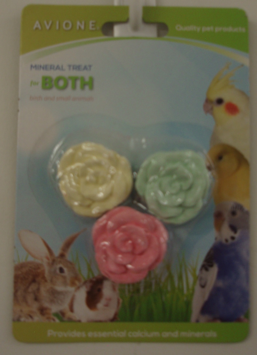 SMALL FLOWER MINERAL TREAT 3.5cm DIA. FOR FOR RABBITS - Click Image to Close