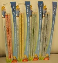 40CM LIGHTWEIGHT PERCHES COATED W/CRUSHED SEA SHELLS 2PK. - Click Image to Close