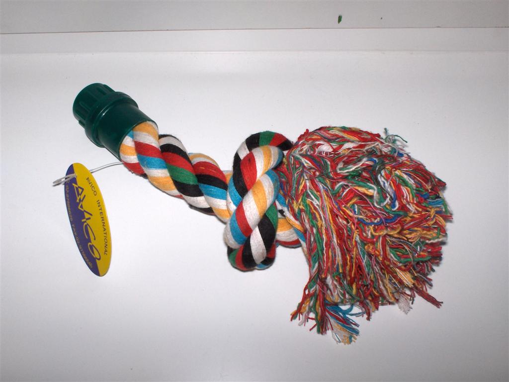 BIRD ROPE PERCH, ONE-END, 31mm DIA, 25cmL BIRD ROPE PERCH, ONE-END, 31mm DIA, 25cmL