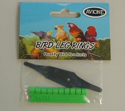 PLASTIC SPLIT RING LOVEBIRD 4.5mm - Click Image to Close