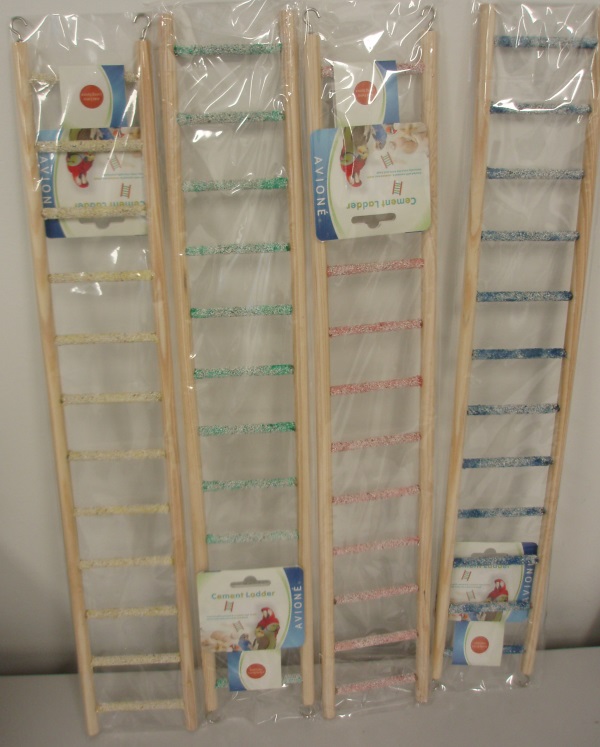 12 STEP WOODEN LADDER COATED W/CRUSHED SEA SHELLS 12 STEP WOODEN LADDER COATED W/CRUSHED SEA SHELLS