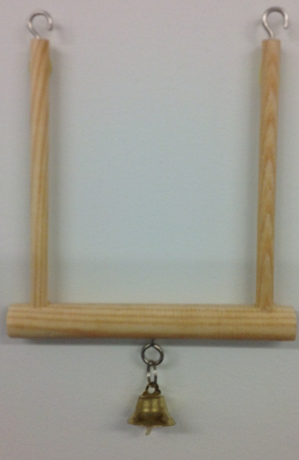 WOODEN SWING PERCH, "U" TYPE 15 x 20 cmH - Click Image to Close