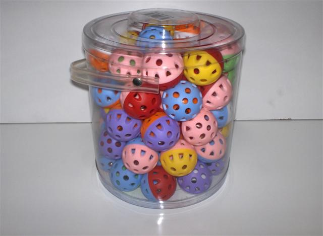 BUCKET 60 CAT BALLS WITH BELL BUCKET 60 CAT BALLS WITH BELL