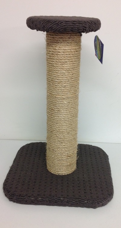 SMALL ROUND TOP CAT POST W/ SISAL POLE SMALL ROUND TOP CAT POST W/ SISAL POLE