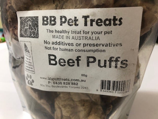 Beef Puffs 80gm 100% AUSTRALIAN PRODUCTS Beef Puffs 80gm 100% AUSTRALIAN PRODUCTS