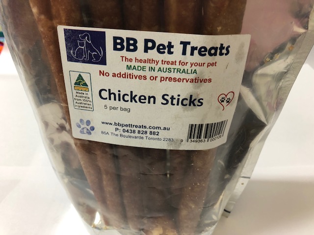 Chicken Sticks 5 pce 100% AUSTRALIAN PRODUCTS Chicken Sticks 5 pce 100% AUSTRALIAN PRODUCTS