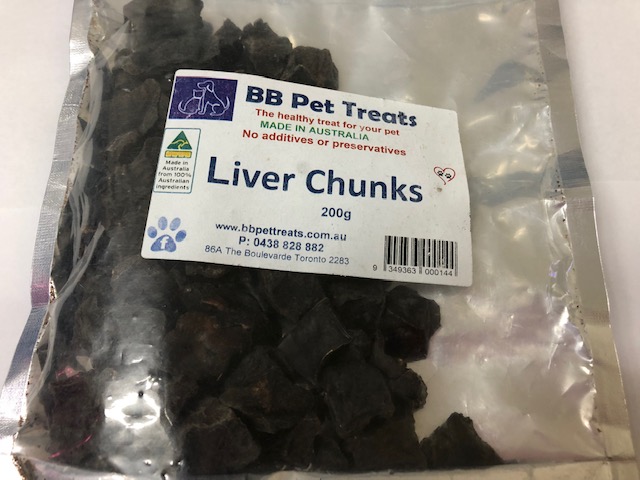200gm Beef Liver Chunks 100% AUSTRALIAN PRODUCTS 200gm Beef Liver Chunks 100% AUSTRALIAN PRODUCTS