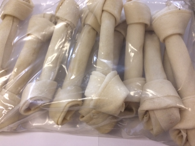 10PK 20CM KNOTTED HIDE RAWHIDE BONES 10PK 20CM KNOTTED HIDE RAWHIDE BONES
