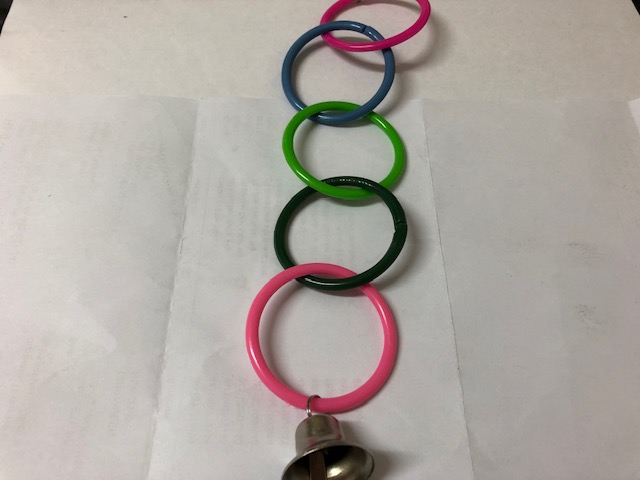 Bird Plastic Olympic Rings Bird Toy Bird Plastic Olympic Rings Bird Toy