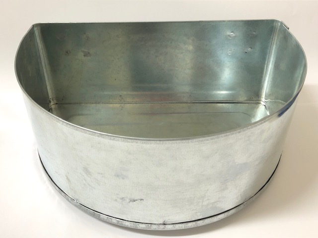 Galvanised D Cup 23 x 10cm Extra large