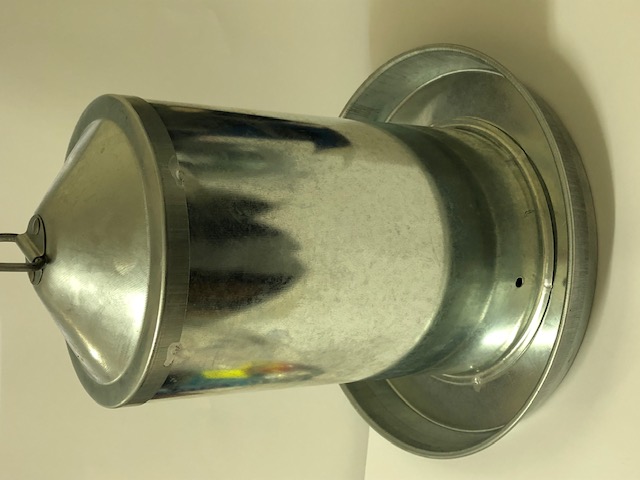 Galvanised 5L waterer Galvanised 5L waterer