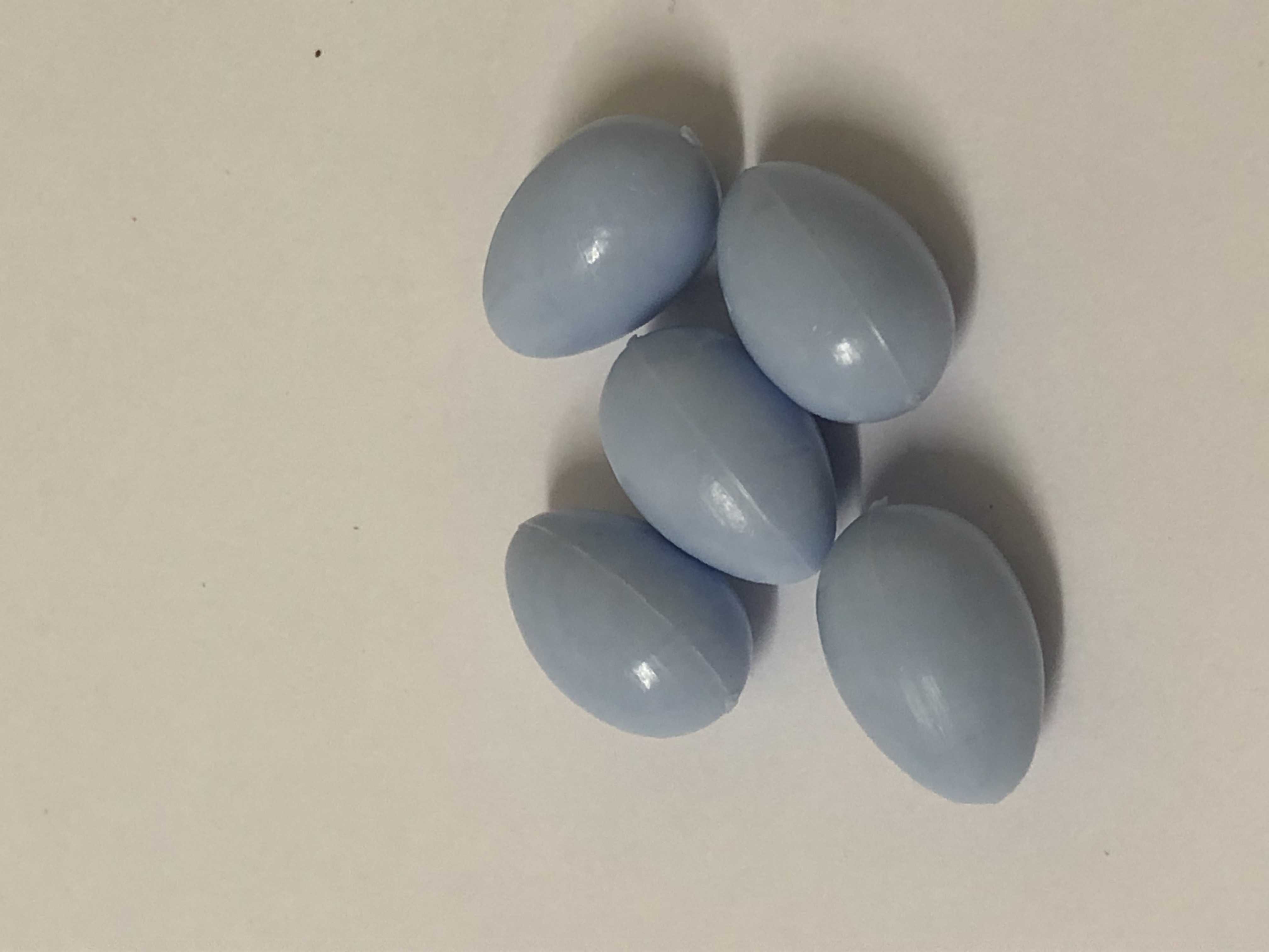5pk Canary Blue Plastic dummy eggs 5pk Canary Blue Plastic dummy eggs