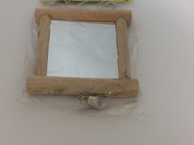 Wooden Mirror Bird Toy Wooden Mirror Bird Toy