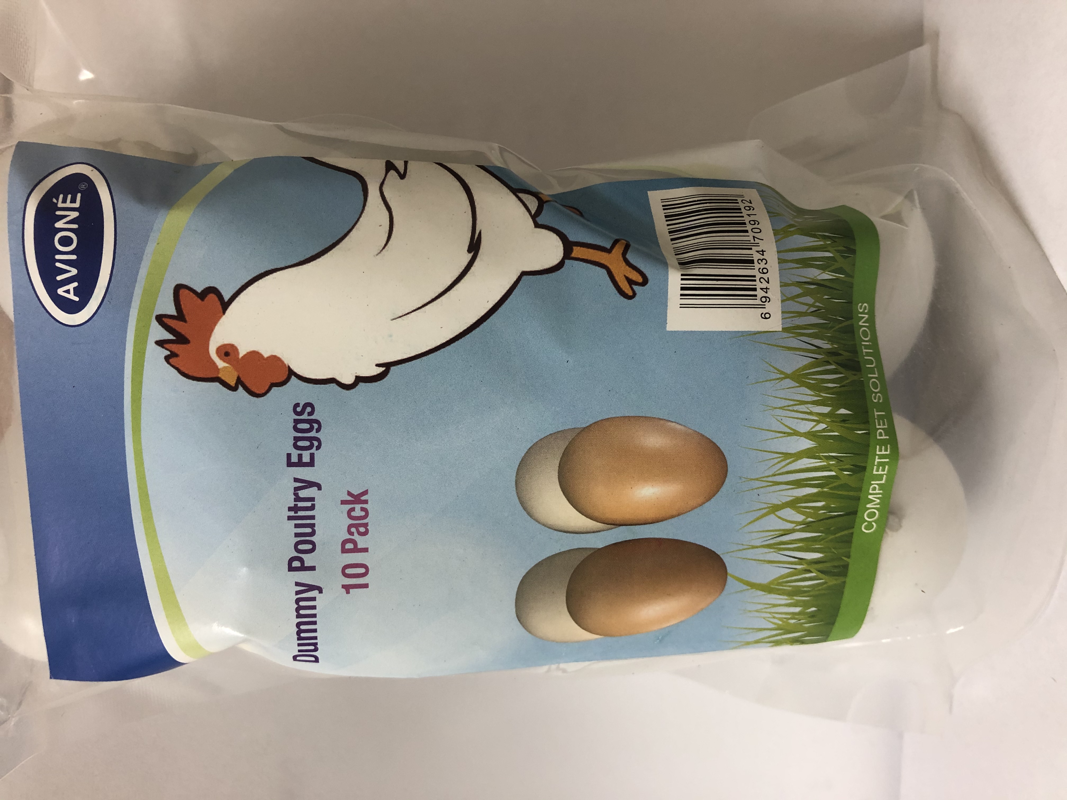 WHITE 10PK DUMMY W SAND POULTRY EGGS - Click Image to Close