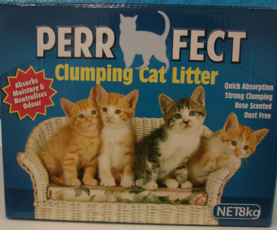8KG PERRFECT CLUMPING ROSE SCENTED CAT LITTER 8KG PERRFECT CLUMPING ROSE SCENTED CAT LITTER