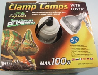 REPTILE SMALL CLAMP LAMP W COVER 100W REPTILE SMALL CLAMP LAMP W COVER 100W