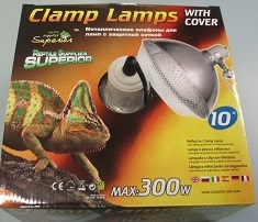 REPTILE LARGE CLAMP LAMP W COVER 300W REPTILE LARGE CLAMP LAMP W COVER 300W