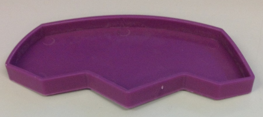 LARGE PURPLE FOOT PRINT SHAPE DISH FOR REPTILES