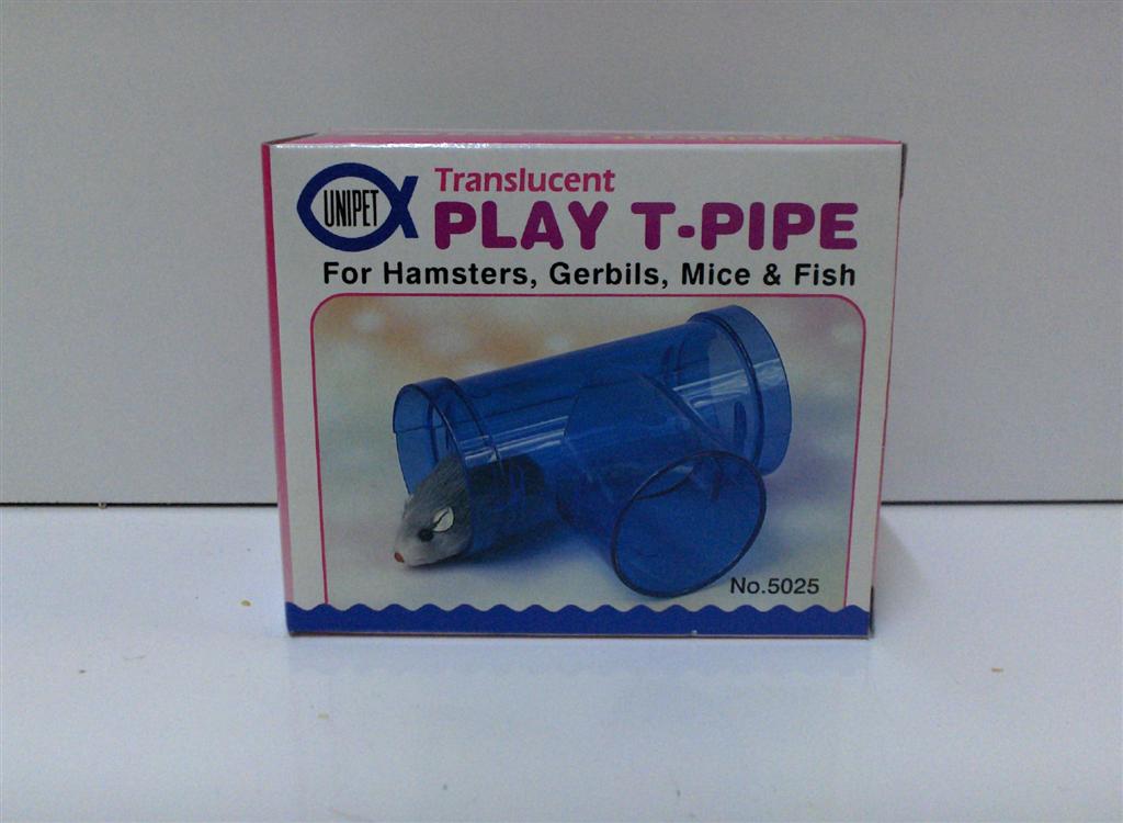 PLASTIC MOUSE/MICE PLAY T-PIPE TOY PLASTIC MOUSE/MICE PLAY T-PIPE TOY
