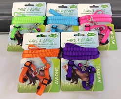 SMALL FERRET NYLON HARNESS & LEAD SET, CARDED SMALL FERRET NYLON HARNESS & LEAD SET, CARDED