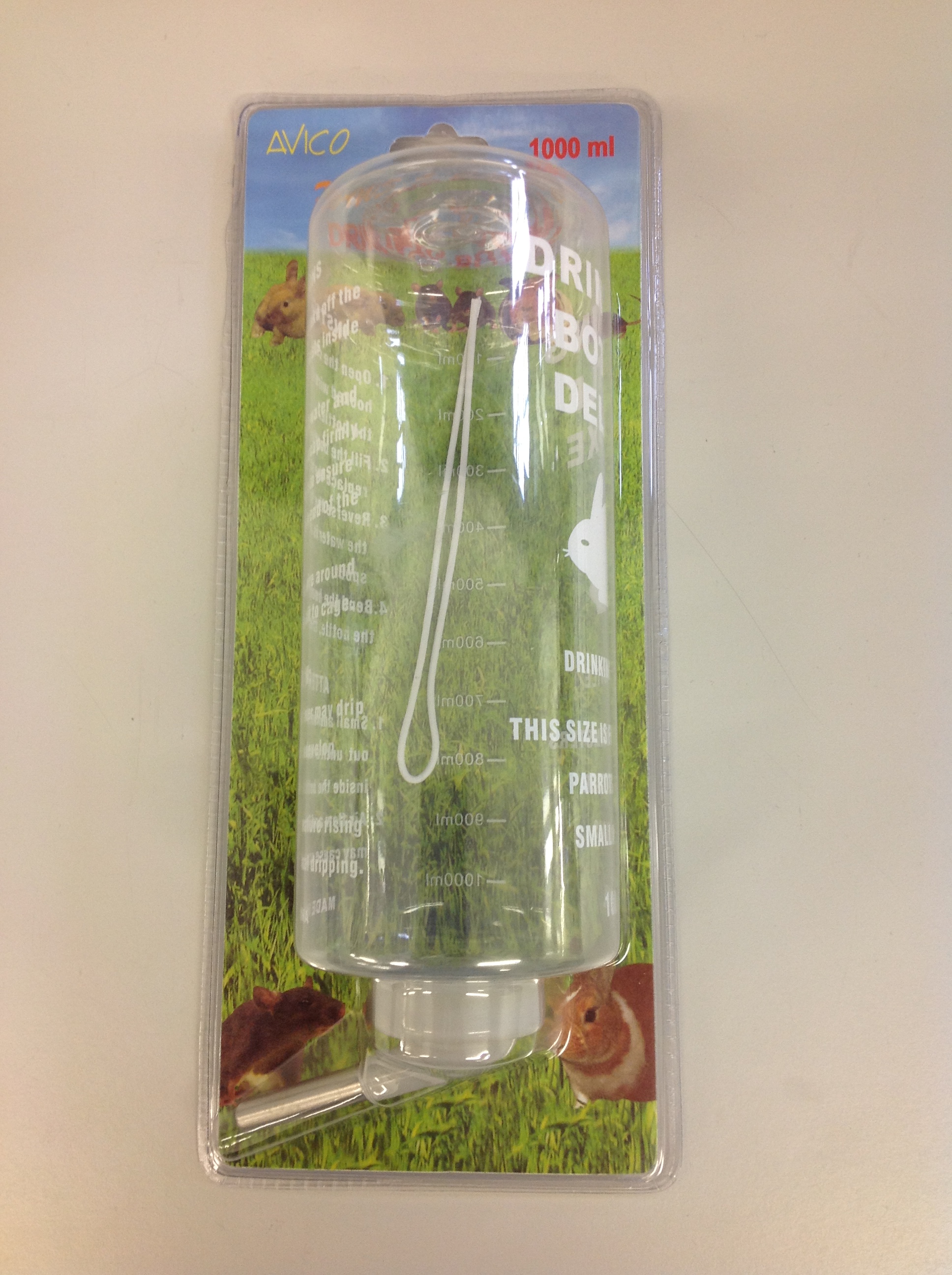 SMALL ANIMAL WATER BOTTLE 1000ml SMALL ANIMAL WATER BOTTLE 1000ml