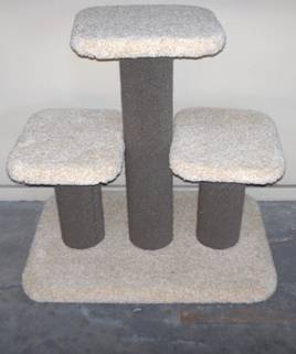 3 POLES WITH PLATFORMS B:60x40 H:60 3 POLES WITH PLATFORMS B:60x40 H:60