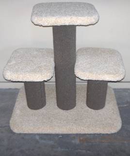 3 POLES WITH PLATFORMS B:60x40 H:60 - Click Image to Close