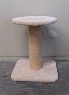 SINGLE POLE WITH ROUND PLATFM AND SPRING TOY B:40x40 H:50 SINGLE POLE WITH ROUND PLATFM AND SPRING TOY B:40x40 H:50