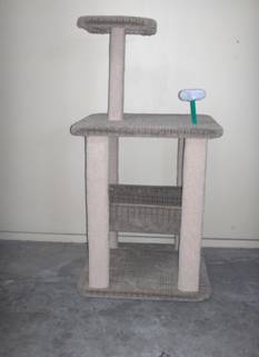 2 PLATFORMS, HAMMOCK AND TOY B:60x50 H:120 2 PLATFORMS, HAMMOCK AND TOY B:60x50 H:120