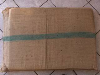 LARGE FOAM HESSIAN DOG BED 107x74x4cmH LARGE FOAM HESSIAN DOG BED 107x74x4cmH