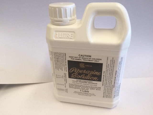 Piperazine Solution for poultry, pigeons and pigs 1L